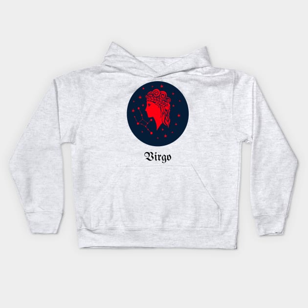 VIRGO HOROSCOPE Kids Hoodie by Top To Bottom